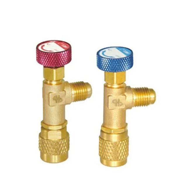 Válvulas para cargar refrigerante R22 y R410a