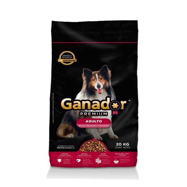 GANADOR PREMIUM Croquetas para Perro Adulto Razas Medianas y Grandes 10Kg