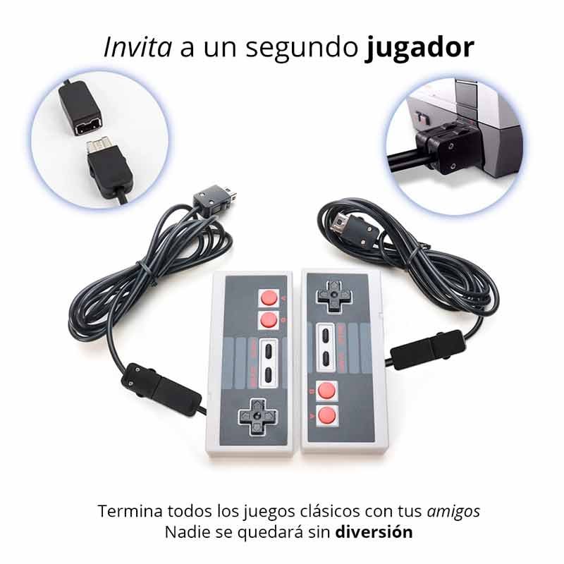 Extensión Para Controles Nintendo Mini Classic 2 Pack Redlemon