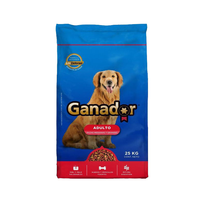 GANADOR ORIGINAL Croquetas para Perro Adulto Razas Medianas y Grandes 25 Kg