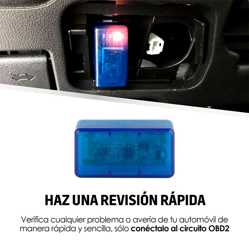 Mini Escáner Automotriz Universal Bluetooth Obd2 Redlemon