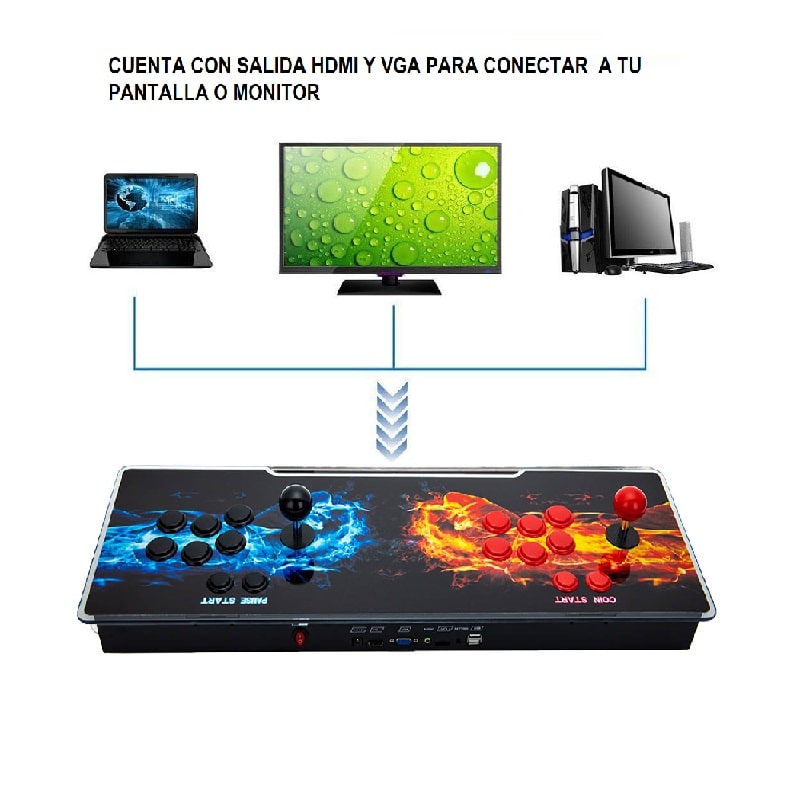 Tablero Arcade Pandora Box 9s Maquinita Consola mas de  5568 En 1 JUEGOS retro 