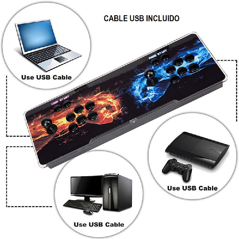 Tablero Arcade Pandora Box 9s Maquinita Consola mas de  5568 En 1 JUEGOS retro 