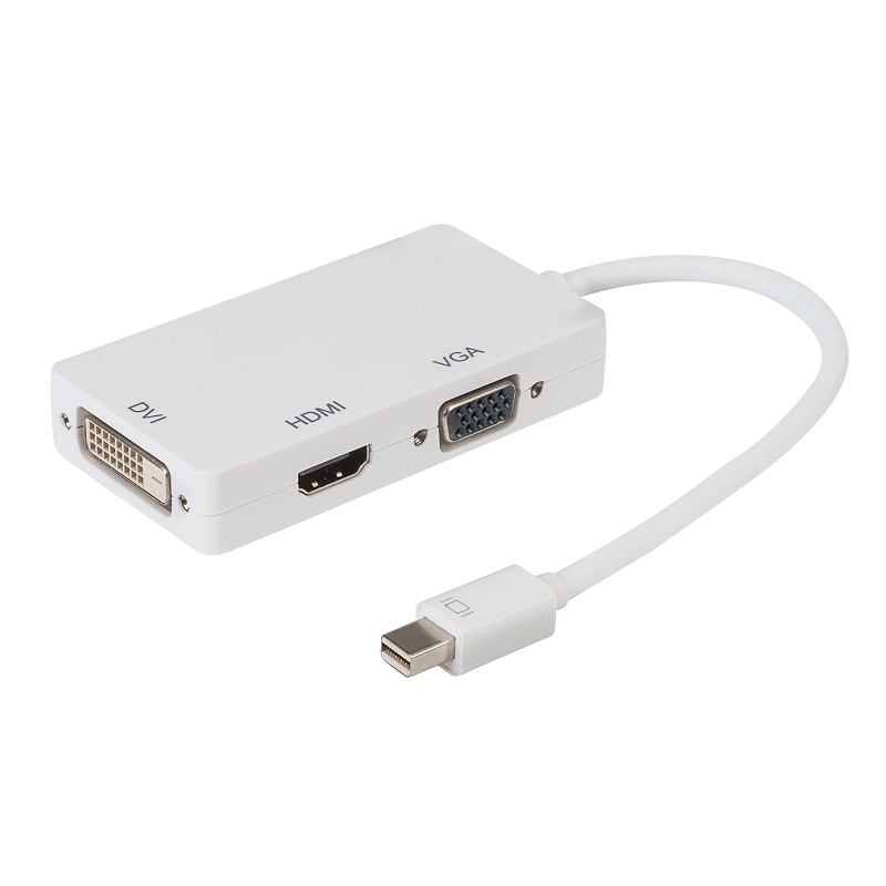 Adaptador Mini DisplayPort-Thunderbolt a VGA-HDMI-DVI / 506-412