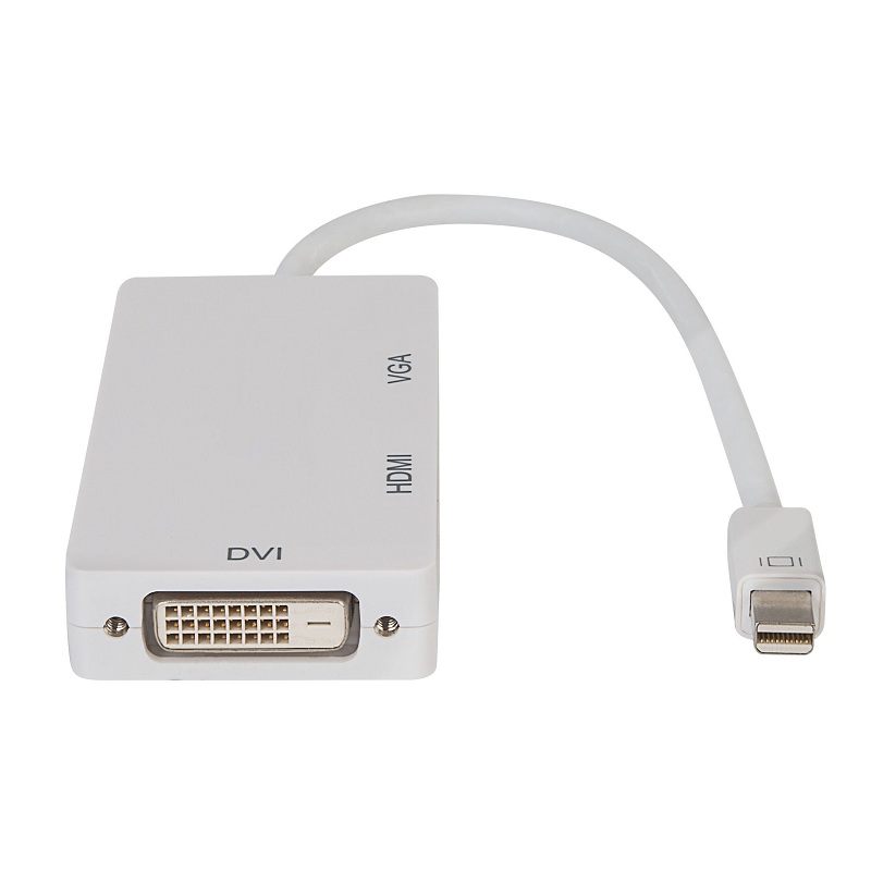 Adaptador Mini DisplayPort-Thunderbolt a VGA-HDMI-DVI / 506-412