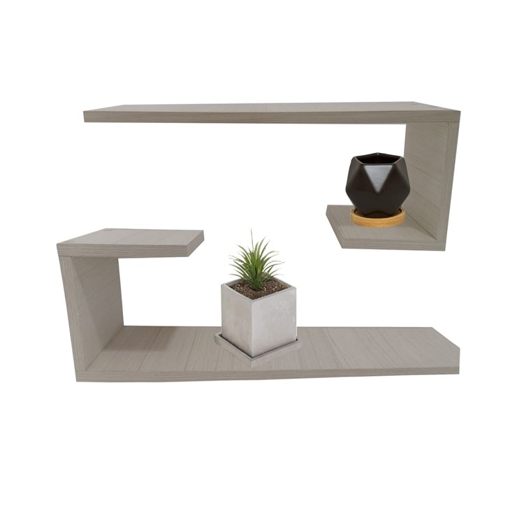 Repisa flotante BARROCO HOME modelo Bastón juego de 2  medida 60x15cm