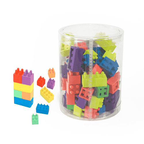 Caja de Goma De Borrar Con Divertida Forma De Lego