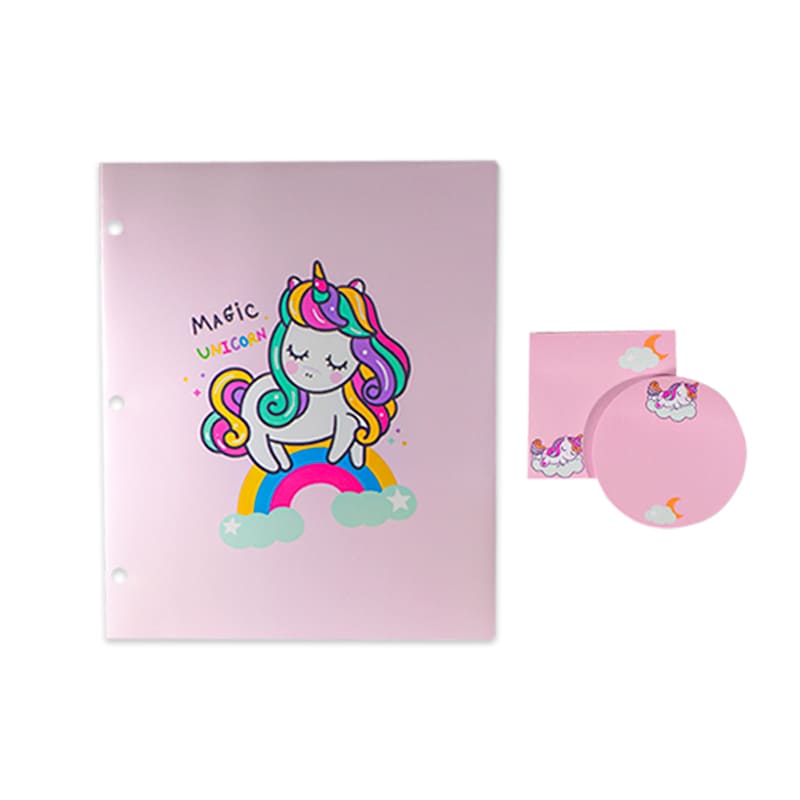 Kit Escolar Kawaii Papelería Utiles Escolares Unicornio Fantasia