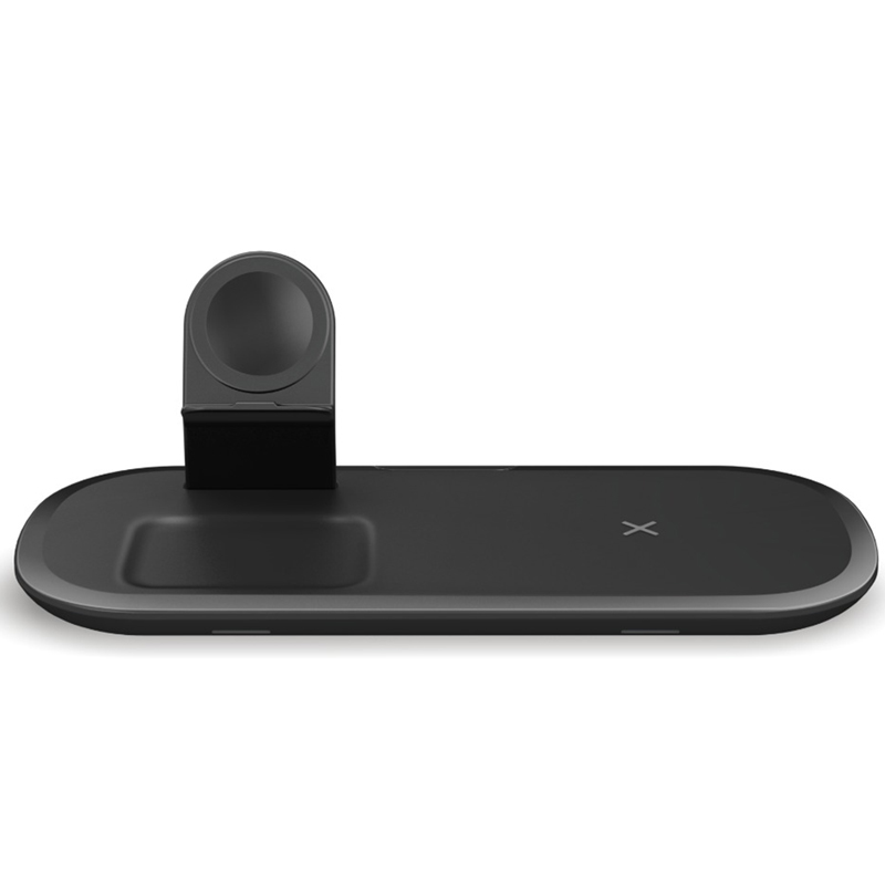 Cargador Inalambrico Qi Carga Rapida 3 en 1 Para Audifonos, Celular y Smart Watch