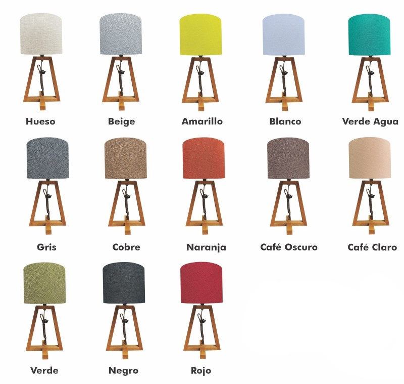 Lampara de buro noruega p/cilíndrica lino amarillo