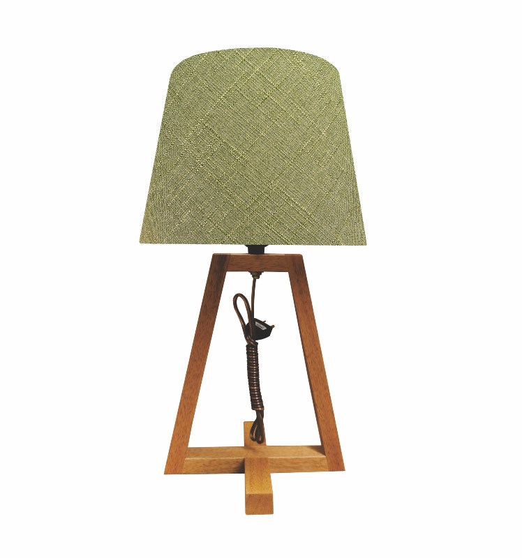 Lampara de buro noruega p/cónica lino verde