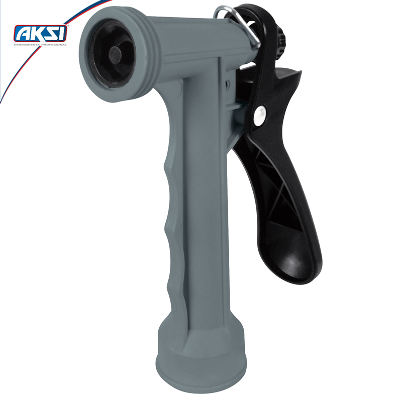 Kit manguera de jardín 10 mts Aksi con pistola de riego 4"