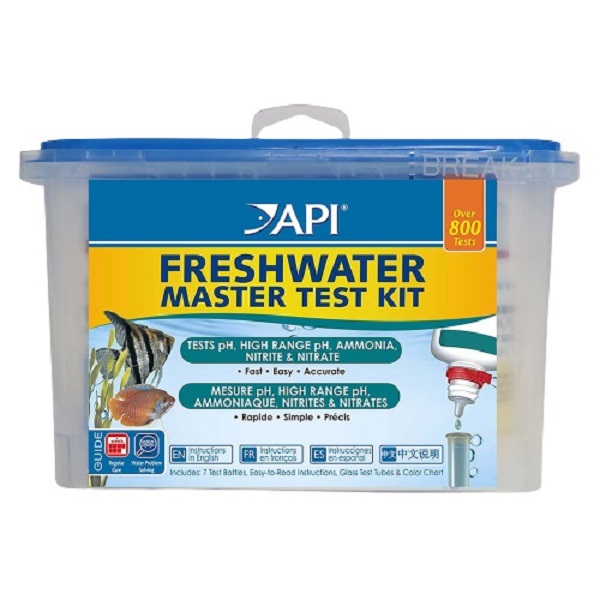 API MASTER TEST KIT DE MEDIDORES DE PARAMETROS PARA ACUARIOS DE AGUA DULCE RINDE 800 TEST