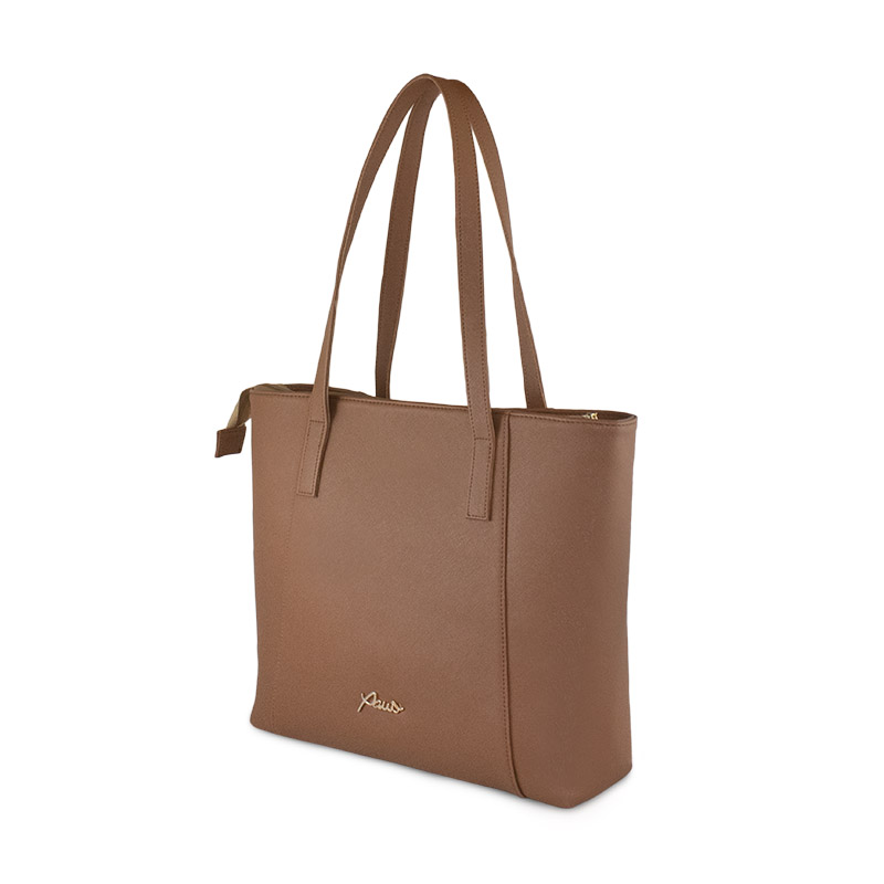 bolsa tote modelo misty color cafe  