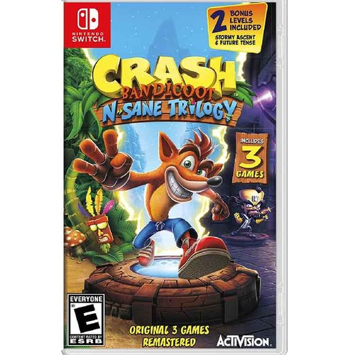 Nintendo Switch Juego Crash Bandicoot N.Sane Trilogy 2 Bonus Games