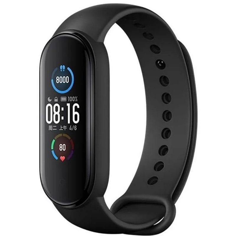  Xiaomi Mi Smart Band 5 1.1" caja de plástico pc malla black de elastómero termoplástico y aleación de aluminio XMSH10HM