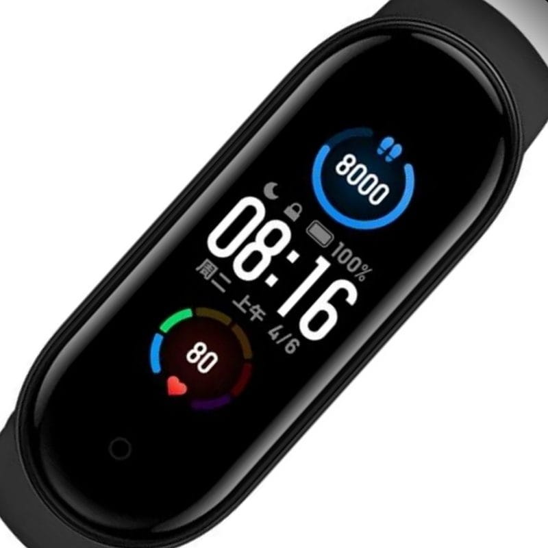  Xiaomi Mi Smart Band 5 1.1" caja de plástico pc malla black de elastómero termoplástico y aleación de aluminio XMSH10HM