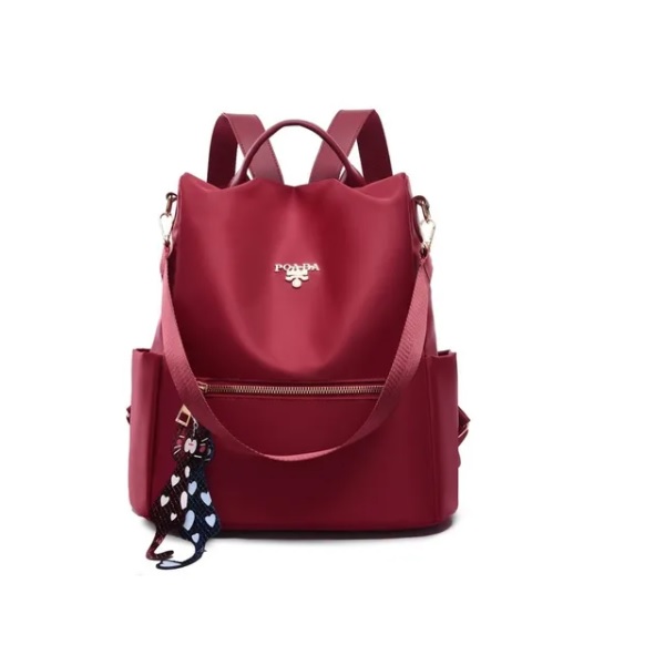  Bolso mochila Impermeable Antirrobo para dama. Rojo