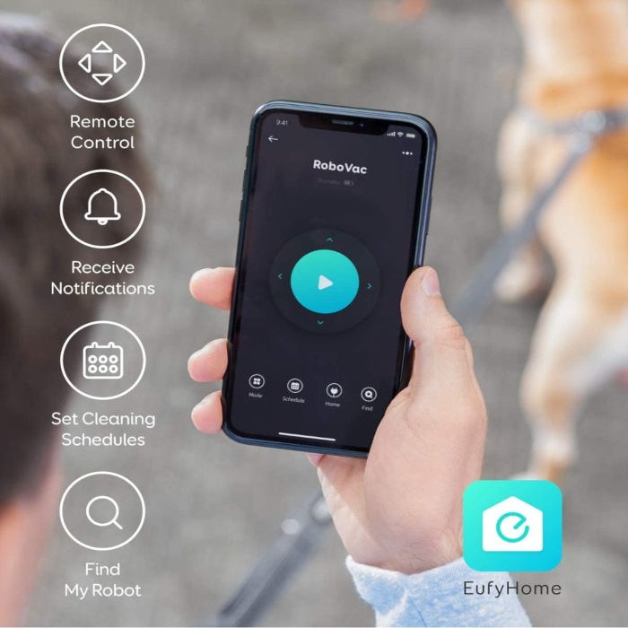 Aspiradora Robot Eufy Robovac 15C Max 2.000Pa Potencia App Alexa Google Assistant