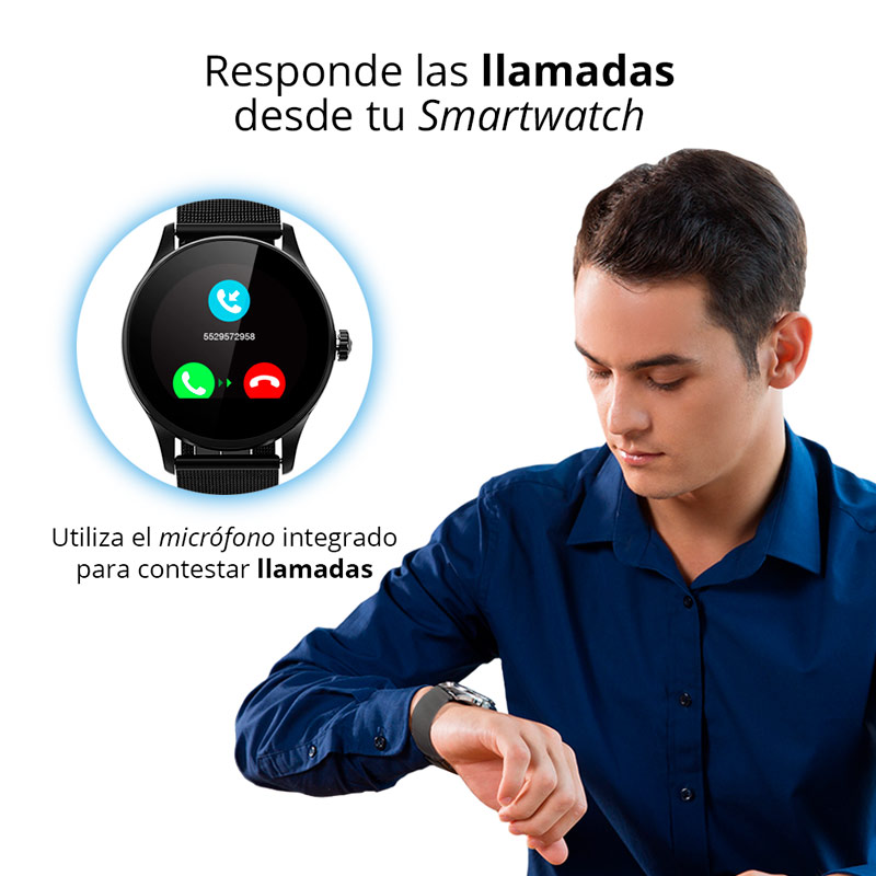 Smartwatch Bluetooth Alertas de Mensajería y Redes Redlemon
