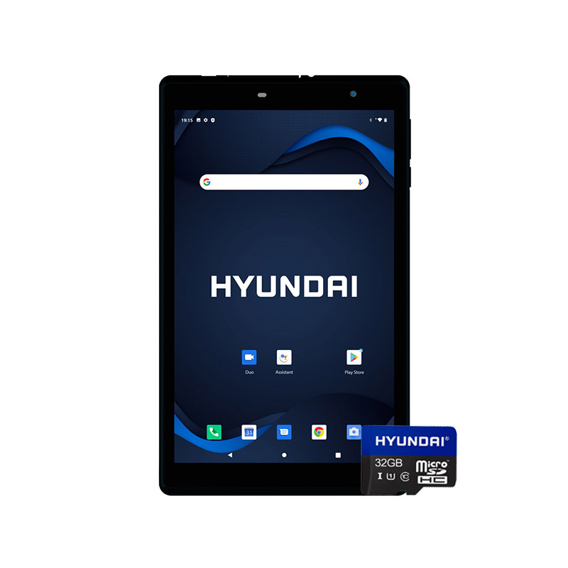 Tablet Hyundai HyTab Plus 8LAB1 4G, 2GB, 32GB, Android 10, 8", 2MP/5MP, Black + Hyundai microSDHC 32GB