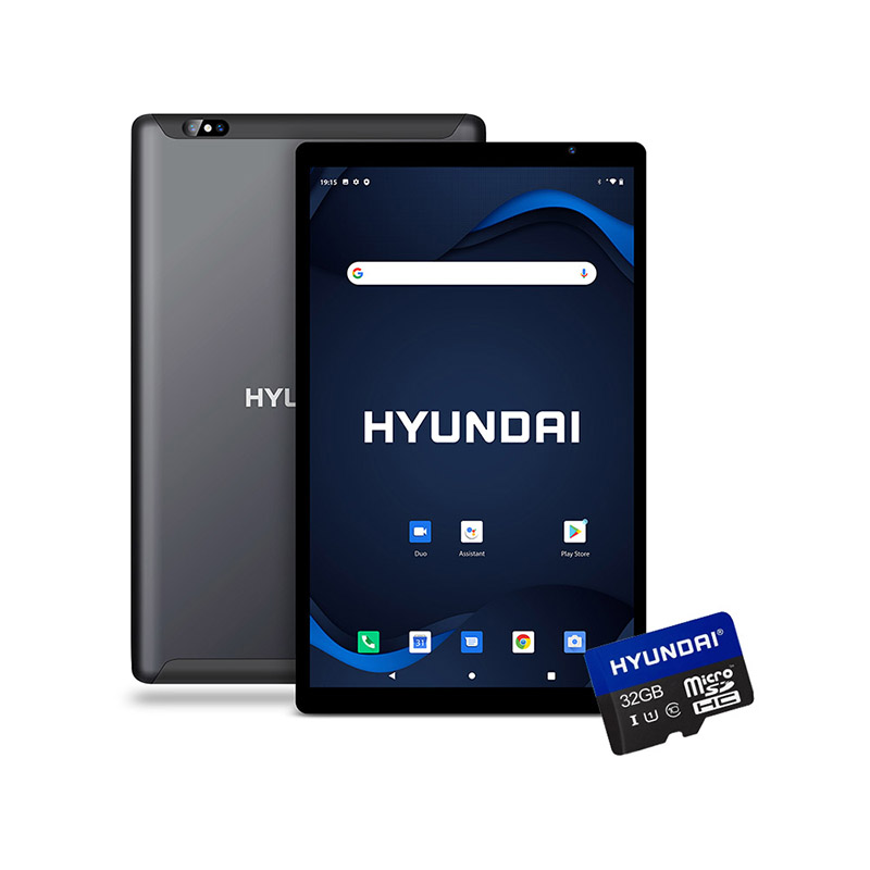 Tablet Hyundai HyTab Plus 10WB1, 2GB, 32GB, Android 10, 10.1", 2MP/5MP, Gris + Hyundai microSDHC 32GB