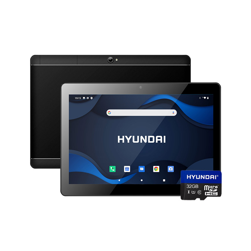 Tablet Hyundai HyTab Plus 10LC2 4G, 2GB, 32GB, Android 10, 10.1", 2MP/5MP, Black + Hyundai microSDHC 32GB