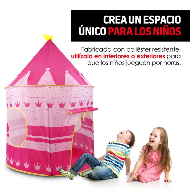 Casa de Campaña Juegos para Niños Castillo Plegable Redlemon