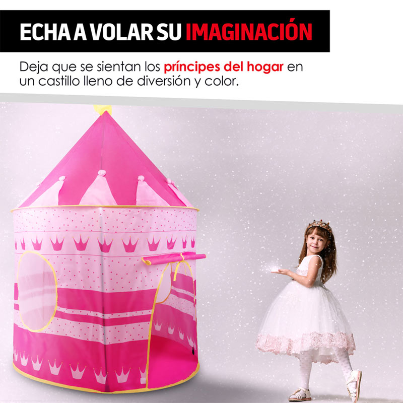 Casa de Campaña Juegos para Niños Castillo Plegable Redlemon