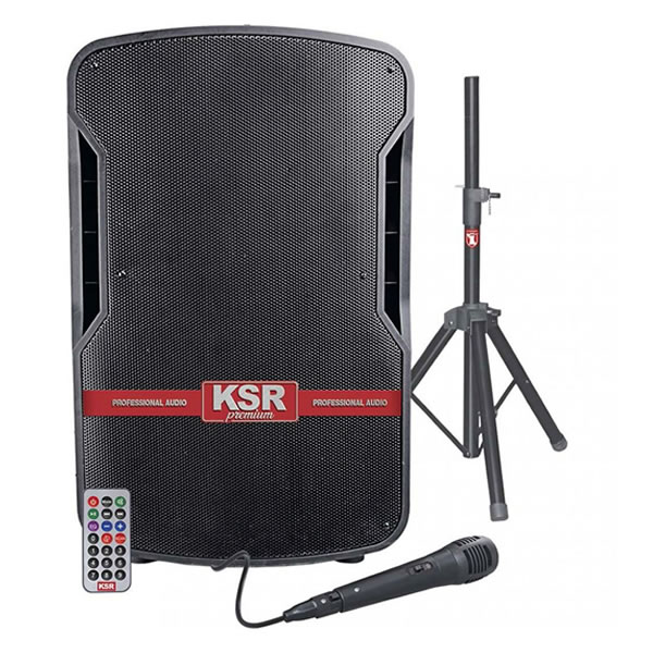 Bafle Recargable 15 Pulgadas 50W RMS Kaiser MSA-9015SUP SMS - Negro