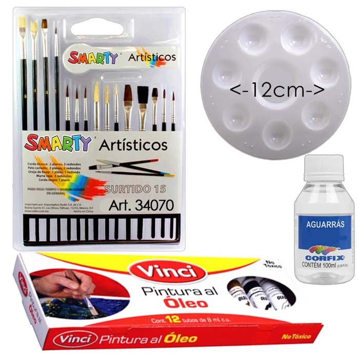 Regalo+Set Pintar Oleo vinci colores surtidos