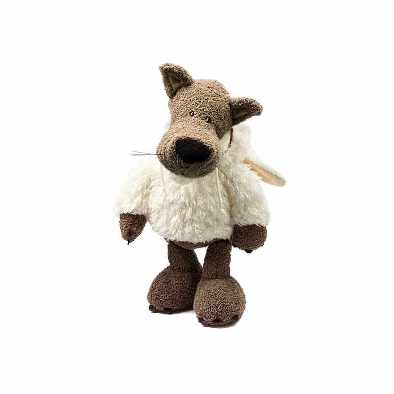 PELUCHE DE LOBO CON TRAJE DE BORREGO 25CM