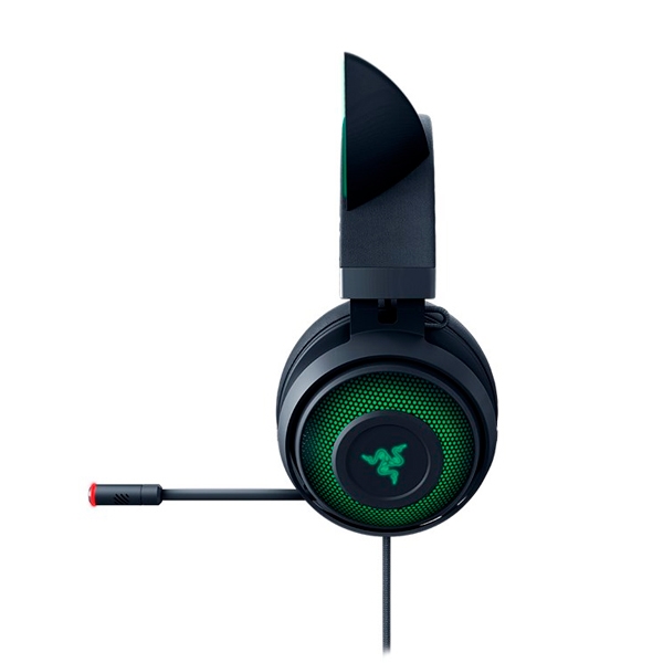 DIADEMA CON MICROFONO RAZER KRAKEN KITTY EDITION USB COLOR NEGRO / VERDE