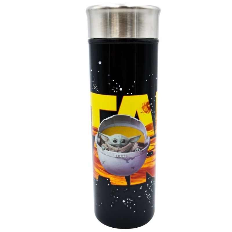 Fun Kids 2415-3493 Termo de Acero Inoxidable Baby Yoda Mandalorian Star Wars 430 ml
