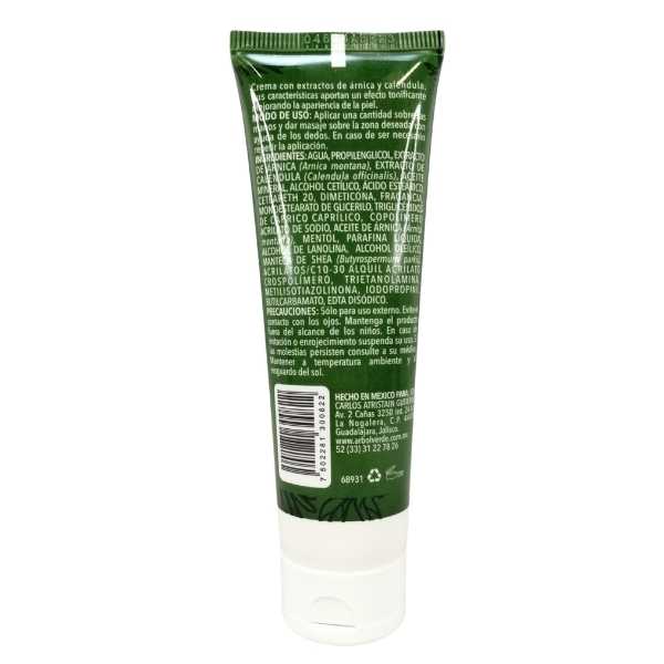Crema Árnica Caléndula 60 Ml Efecto Tonificante Vegano