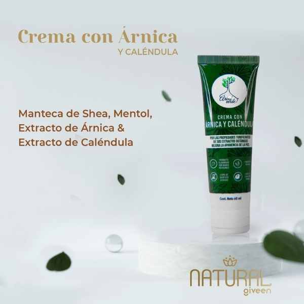 Crema Árnica Caléndula 60 Ml Efecto Tonificante Vegano