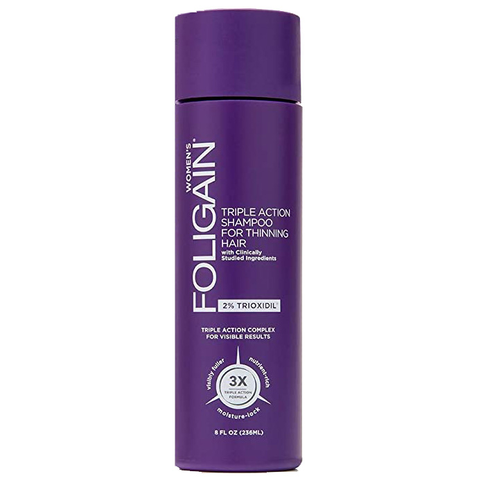 Foligain Shampoo con 2% Trioxidil para Cabello más Denso y fuerte para Mujeres