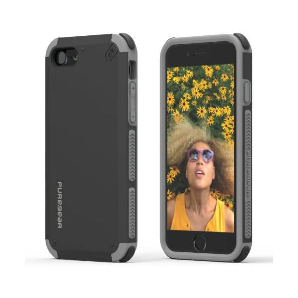 Funda para SE 2g iPhone 8 y iPhone 7 Dualtek Puregear Grado Militar Negro