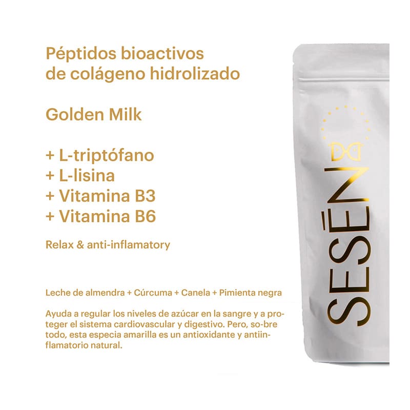COLAGENO HIDROLIZADO GOLDEN MILK SESEN BOLSA DE 225 G