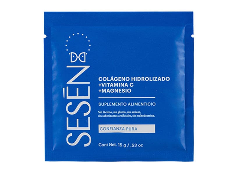 CAJA DE SACHETS COLÁGENO HIDROLIZADO + VITAMINA C + MAGNESIO (30 PIEZAS)