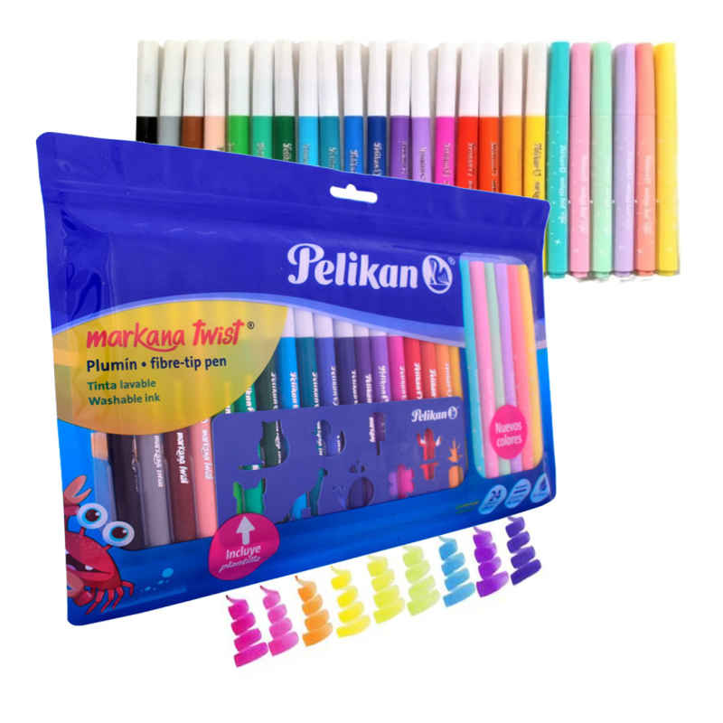 Kit Escolar Regreso A Clases 118 Pzas Marcadores Acuarela Tijera Crayones Masa Moldeable Pelikan