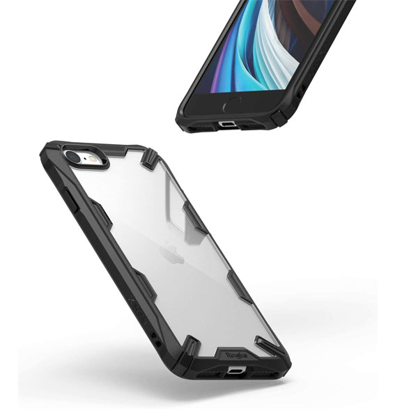 Funda para iPhone SE 2g iPhone 8 y iPhone 7 Fusion X Ringke Uso Rudo Negro