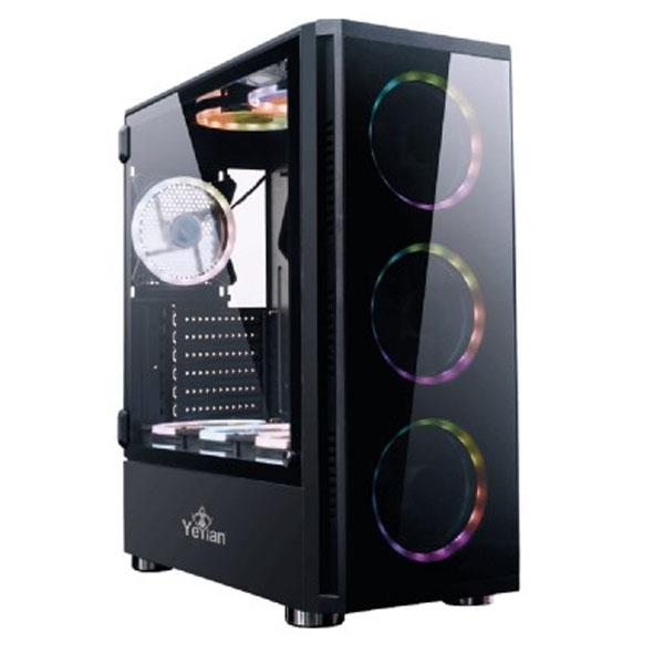 GABINETE YEYIAN ATX SHADOW 2200 VENTANA SIN FUENTE USB 3.0 NEGRO