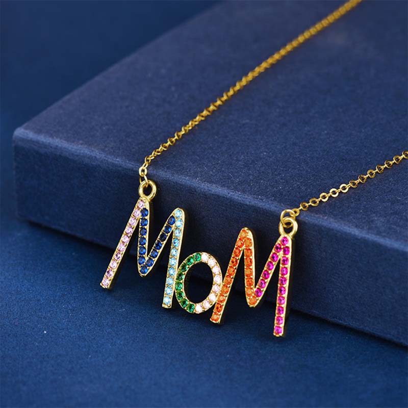 Gargantilla Mom    VAROURO | Mamá Plata 925 Con Baño Oro 18k + Estuche