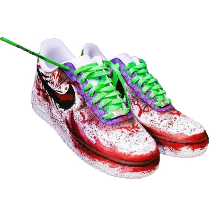 Tenis personalizados a mano estilo Joker/Guasón