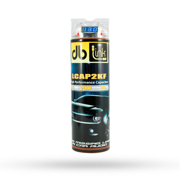 Capacitor Db Link Lcap2kf 2 Faradios 2000 Watts Encendido Azul
