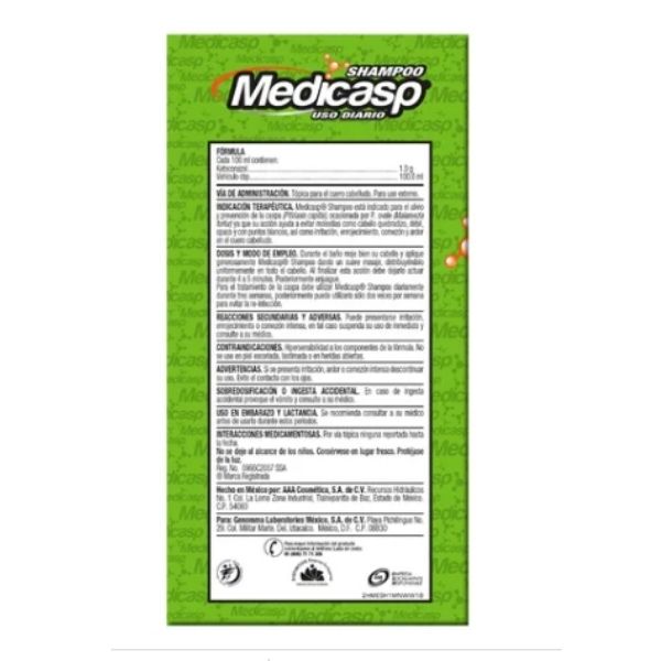 Medicasp Shampoo Anticaspa 130 Ml.