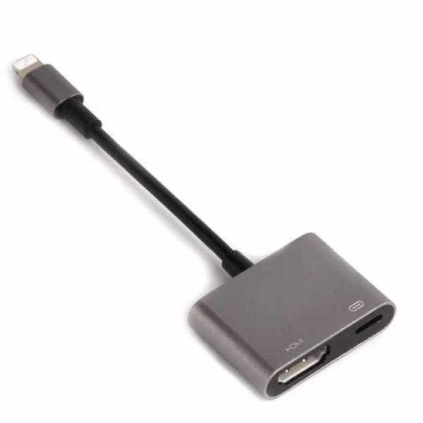 Adaptador Audio Vídeo Hd iPhone iPad Hdmi Hdtv 1080p 8pines