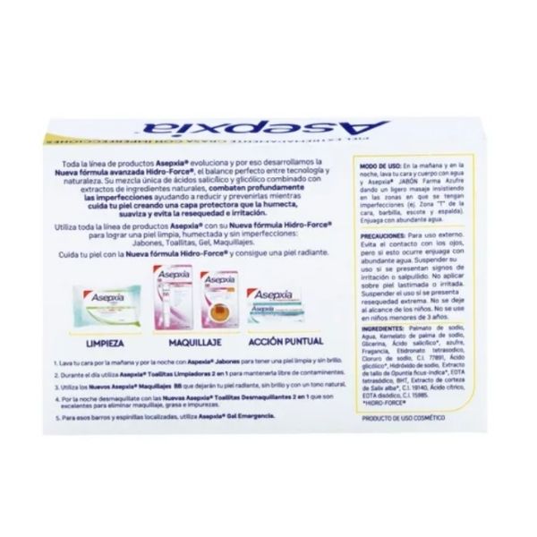 Asepxia Jabón Farma Azufre 100 G. Jabón En Barra Para Acné