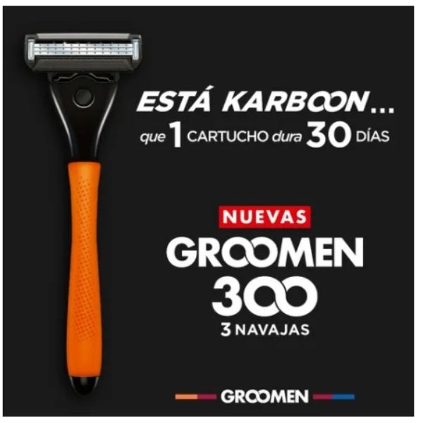 GROOMEN MÁQUINA AFEITAR 300 1 PZ 3 NAVAJAS.